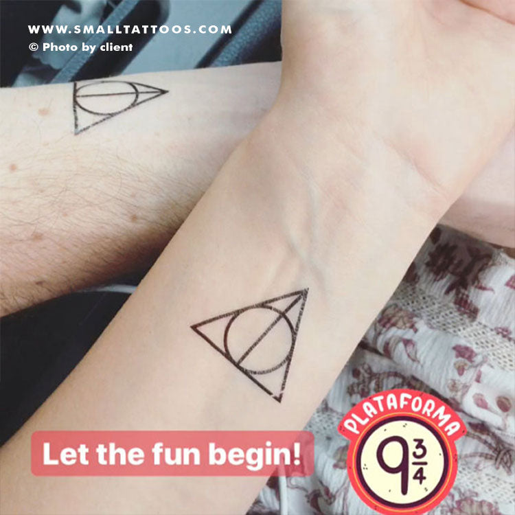 Tatuaje temporal de las Reliquias de la Muerte (juego de 3)
