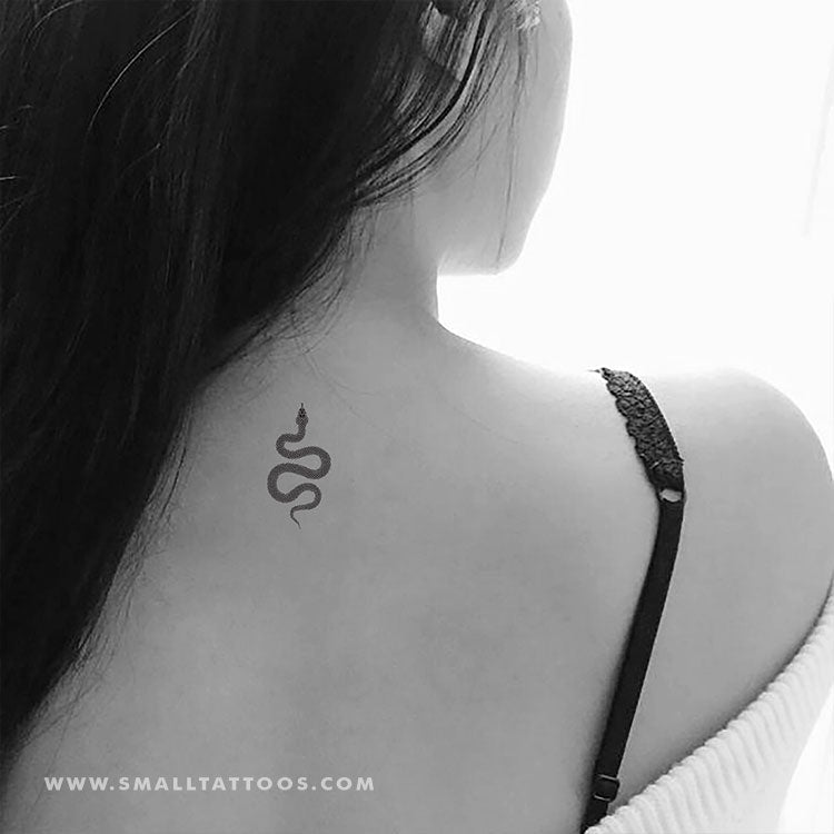 Small Dot Snake Temporary Tattoo (Set of 3)