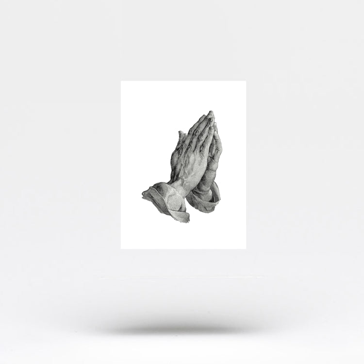 Praying Hands Temporary Tattoo (Set of 3)