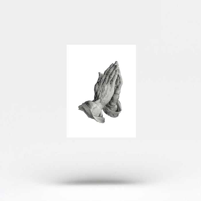 Praying hands tattoo stencils | Orangetattooshop.com