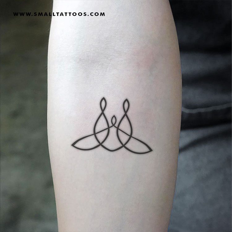 Family Unity Symbol Temporary Tattoo - Set of 3