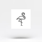 Small Flamingo Temporary Tattoo (Set of 3)