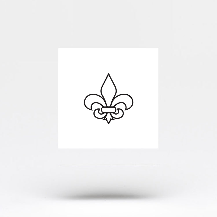 Fleur-de-lis Temporary Tattoo (Set of 3)
