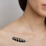 Small Feather Temporary Tattoo (Set of 3)