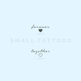 Matching Forever Together Temporary Tattoo (Set of 3+3)