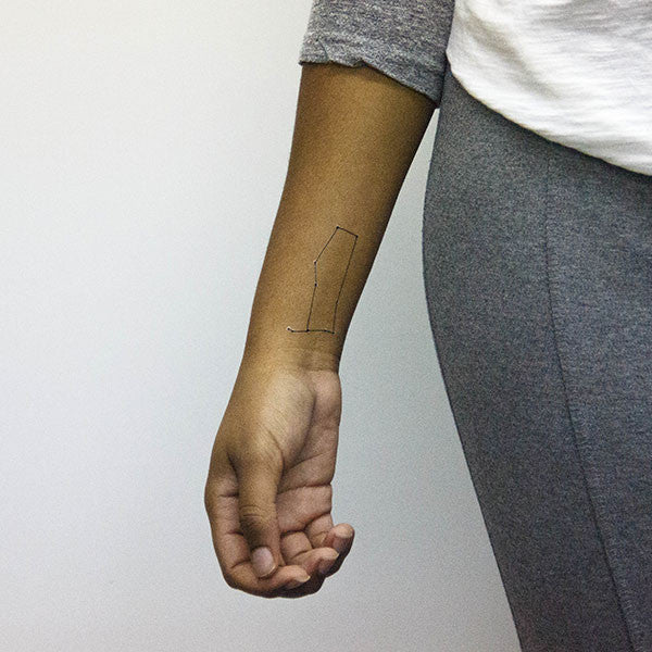 Tatuaje temporal de la constelación de Géminis (juego de 3)