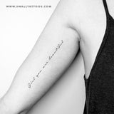 Girl You Are Beautiful Temporary Tattoo (Set of 3)