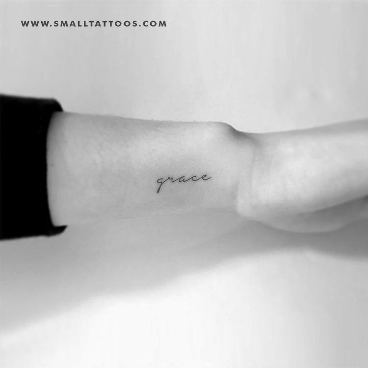 Small 'Grace' Temporary Tattoo (Set of 3)
