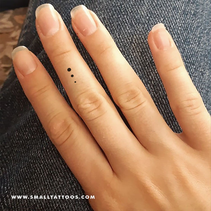 Dot Finger Tattoos Dot Finger Tattoos