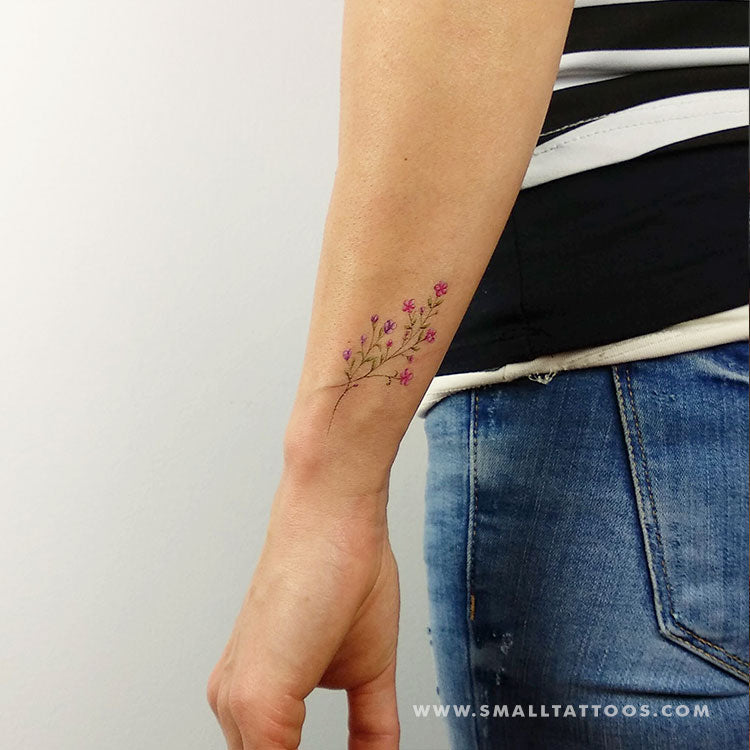Floral Temporary Tattoo Set by Mini Lau (Set of 12)