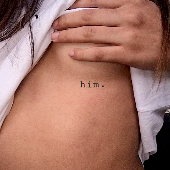 'him.' Temporary Tattoo (Set of 3)