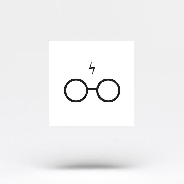 Harry's Glasses and Scar Temporary Tattoo (Set of 3)