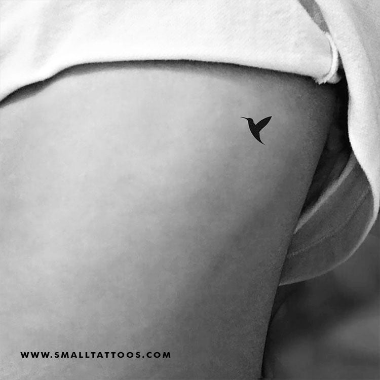 Tatuaje temporal de colibrí (izquierda) (juego de 3)