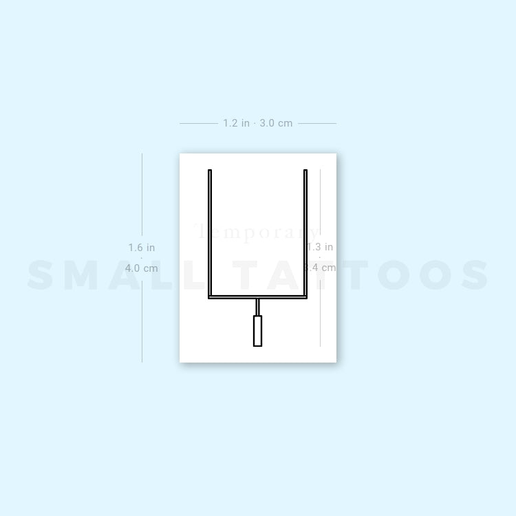 NFL Goal Post Temporary Tattoo - Set of 3