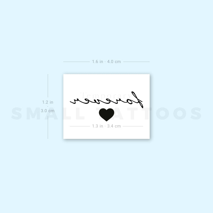 Forever Temporary Tattoo - Set of 3