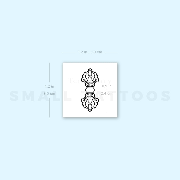 Tatuaje temporal Vajra - Juego de 3