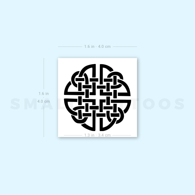 Tatuaje temporal de nudo de Dara - Juego de 3