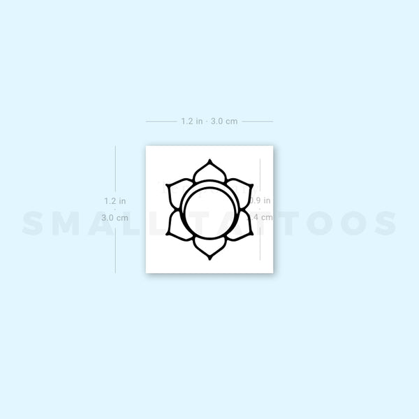 Svadhishthana Chakra Temporary Tattoo - Set of 3