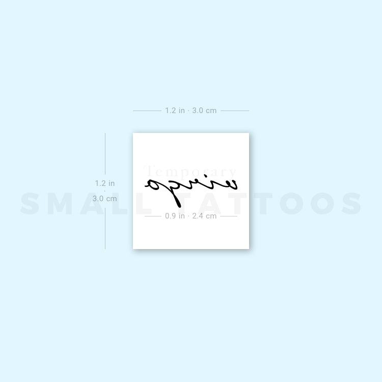 Virgo Temporary Tattoo - Set of 3