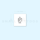 Saguaro Cactus Temporary Tattoo - Set of 3