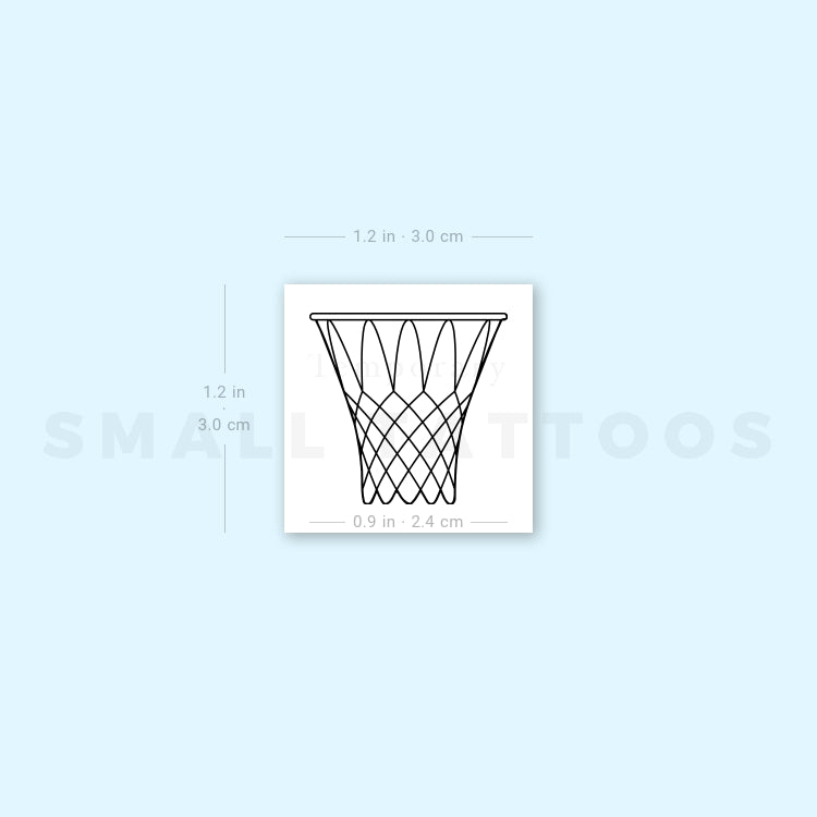 Basket Temporary Tattoo - Set of 3