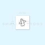 Flying Penis Temporary Tattoo - Set of 3