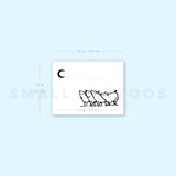Piglets And The Moon Temporary Tattoo - Set of 3