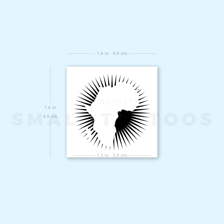 African Union Temporary Tattoo - Set of 3
