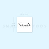 Loved Temporary Tattoo - Set of 3