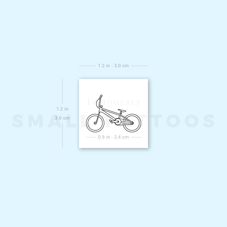BMX Temporary Tattoo - Set of 3