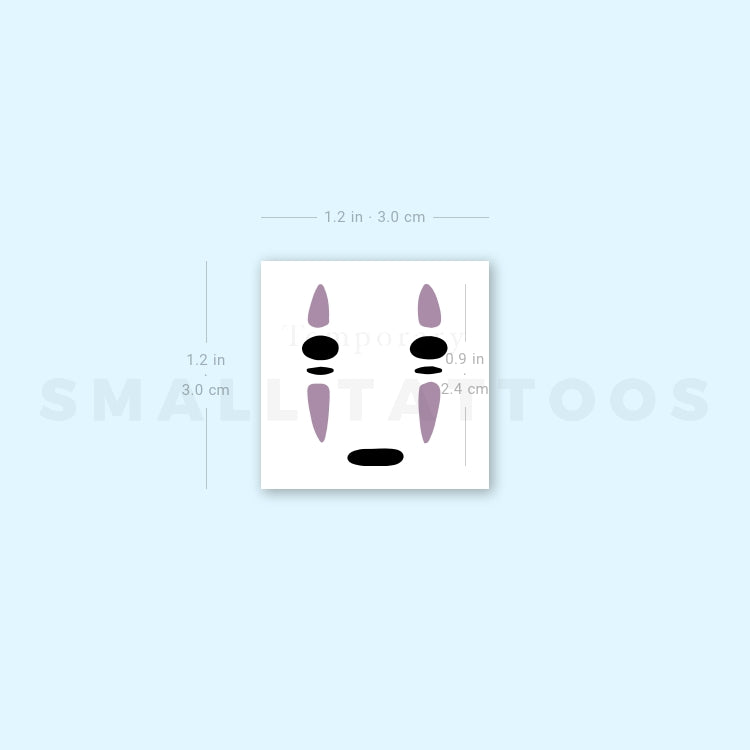 No-Face Temporary Tattoo - Set of 3