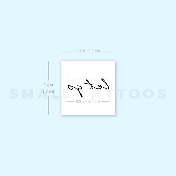 Let Go Temporary Tattoo - Set of 3