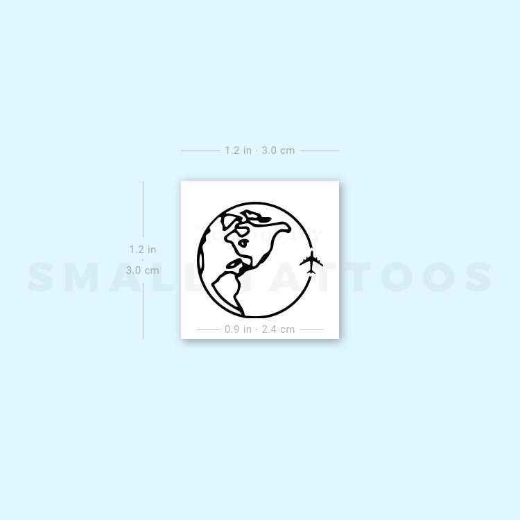 Around America Temporary Tattoo - Set of 3