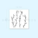 Blossoming Temporary Tattoo (Set of 3)