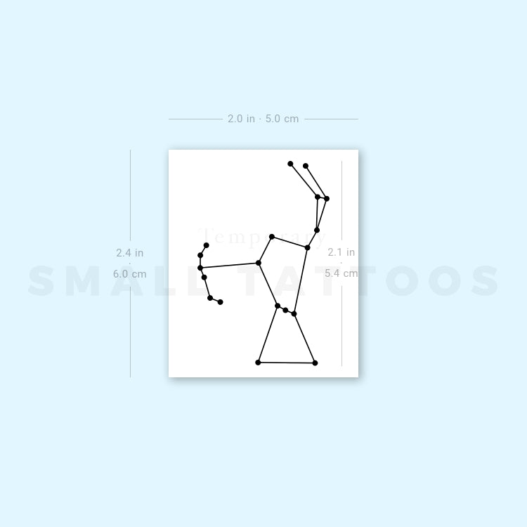 Orion Constellation Temporary Tattoo - Set of 3