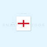 England Flag Temporary Tattoo - Set of 3