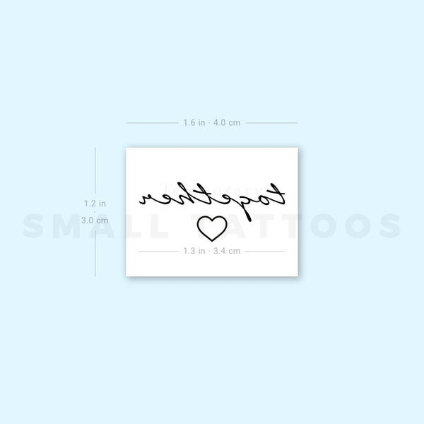Together Temporary Tattoo - Set of 3