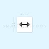 Dumbell Temporary Tattoo - Set of 3