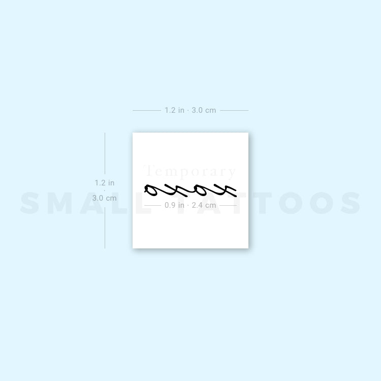 Xoxo Temporary Tattoo - Set of 3