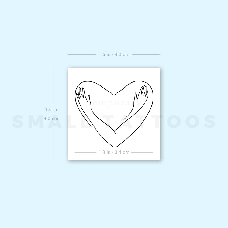 Tatuaje temporal de amor propio (juego de 3)