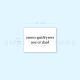 Everything Comes Back To You Temporary Tattoo - Set of 3