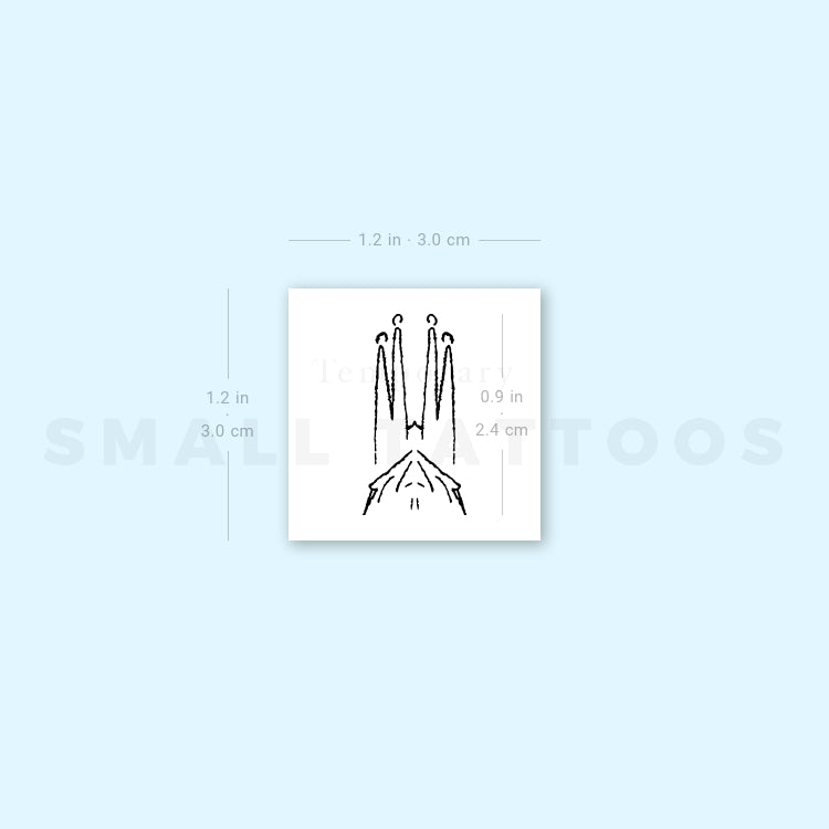 Sagrada Família Temporary Tattoo (Set of 3)