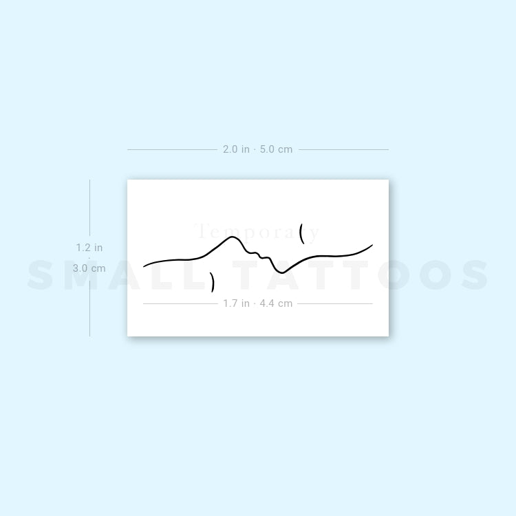 Dual Kiss Temporary Tattoo (Set of 3)