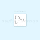 New York State Map Temporary Tattoo - Set of 3