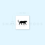 Small Black Panther Temporary Tattoo - Set of 3
