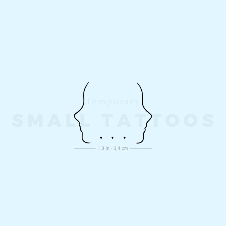 Ellipsis Temporary Tattoo (Set of 3)