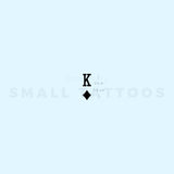 King Of Diamonds Temporary Tattoo - Set of 3