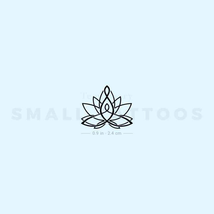 Motherhood Lotus Temporary Tattoo - Set of 3