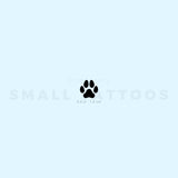 Small Dog Paw Temporary Tattoo (Set of 3)