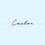 Castor Temporary Tattoo (Set of 3)